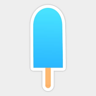 Blue Ice Pop Sticker